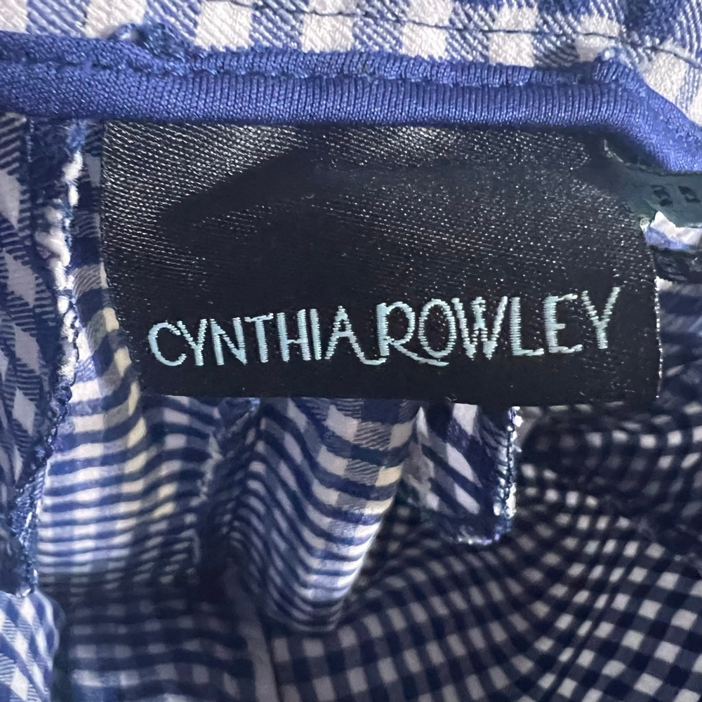 Cynthia Rowley Gingham Trousers Size 4 - Picture 5 of 7